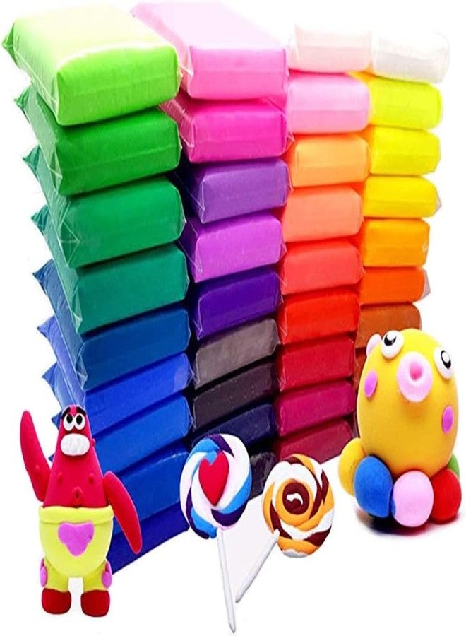 Eclet (Pack of 12) Air Dry Clay, Colorful Children Soft Clay, Creative Art Crafts, Gifts for Kids-Multi Color. Non-Toxic Modeling Magic Fluffy Foam Bouncing Clay Putty Kit for Kids with Tools .34 - Image 1